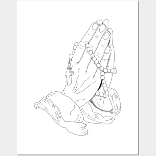 Praying hands- Believe Posters and Art